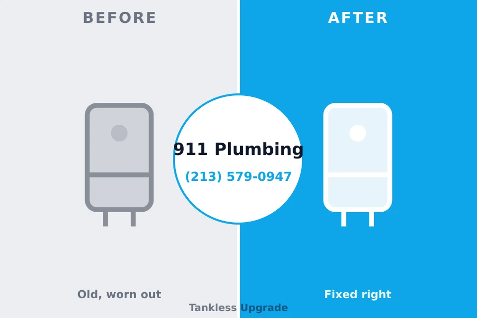 Before and after: plumbing company Raymond, WA